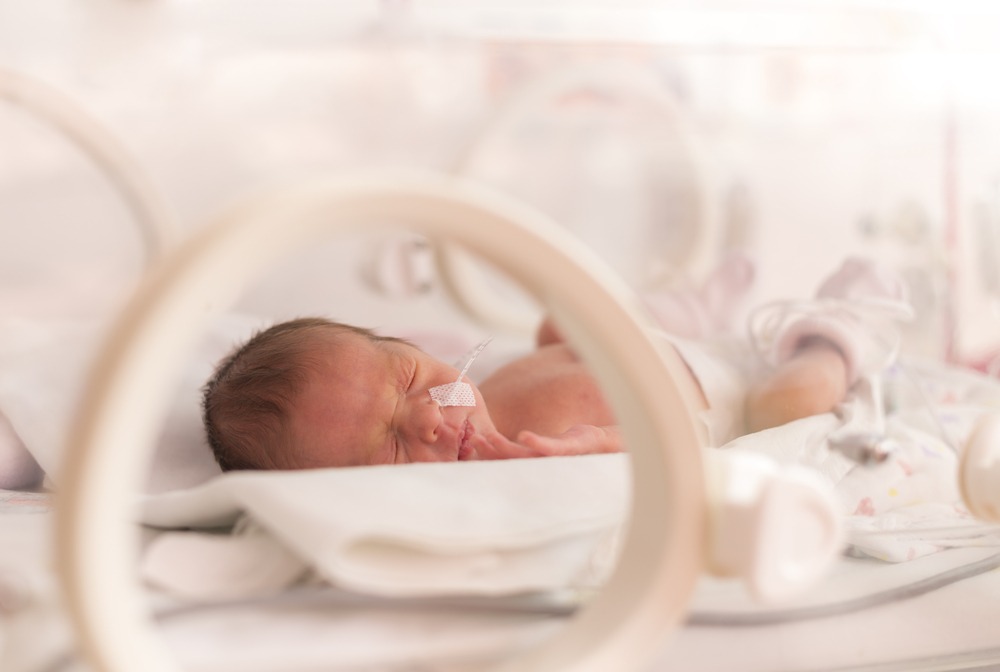 Baby in an incubator