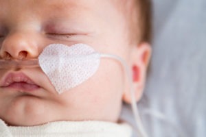 Newborn-baby-with-oxygen-tubes-in-the-hospital
